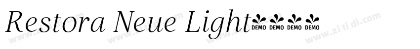 Restora Neue Light字体转换 Restora Neue Light字体转换